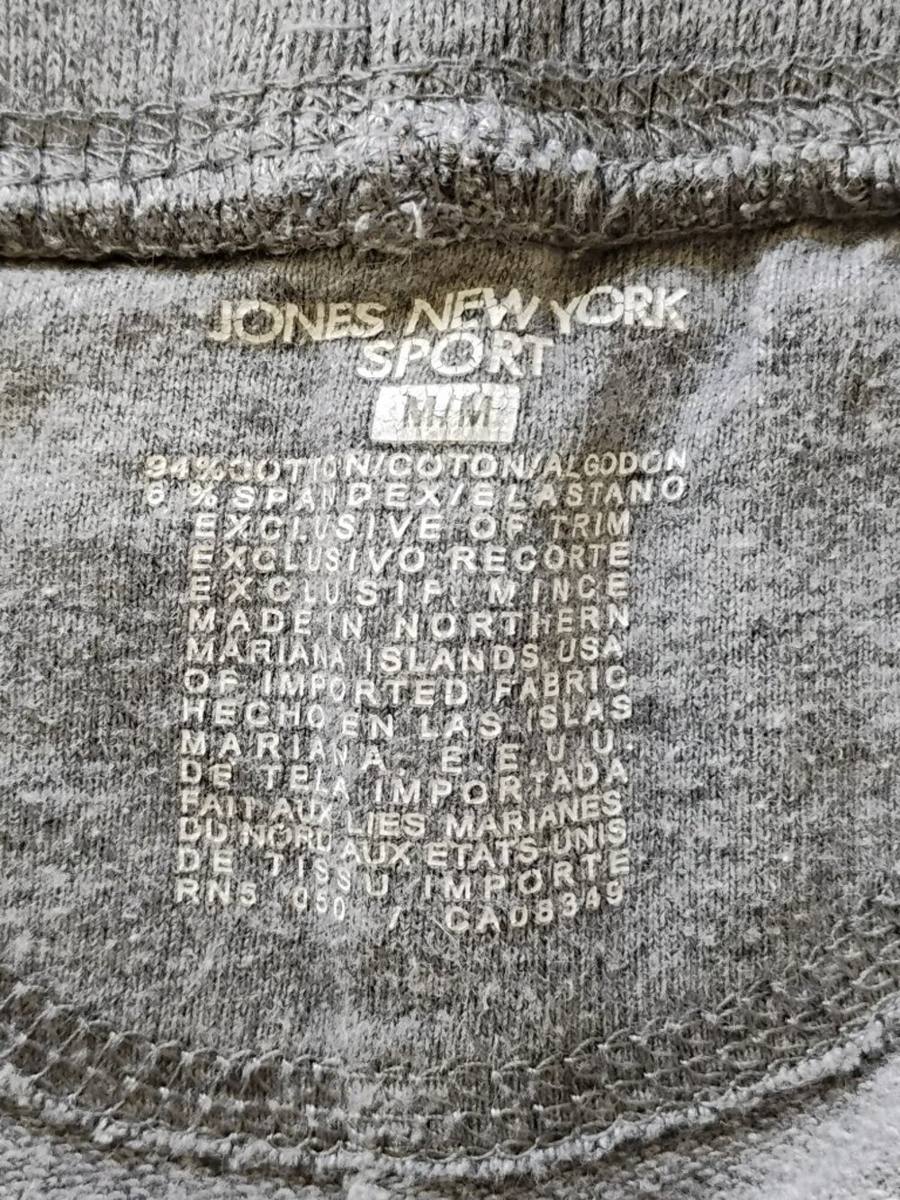 Jones New York Sport Women's Gray Pants Size M - Picture 3 of 3